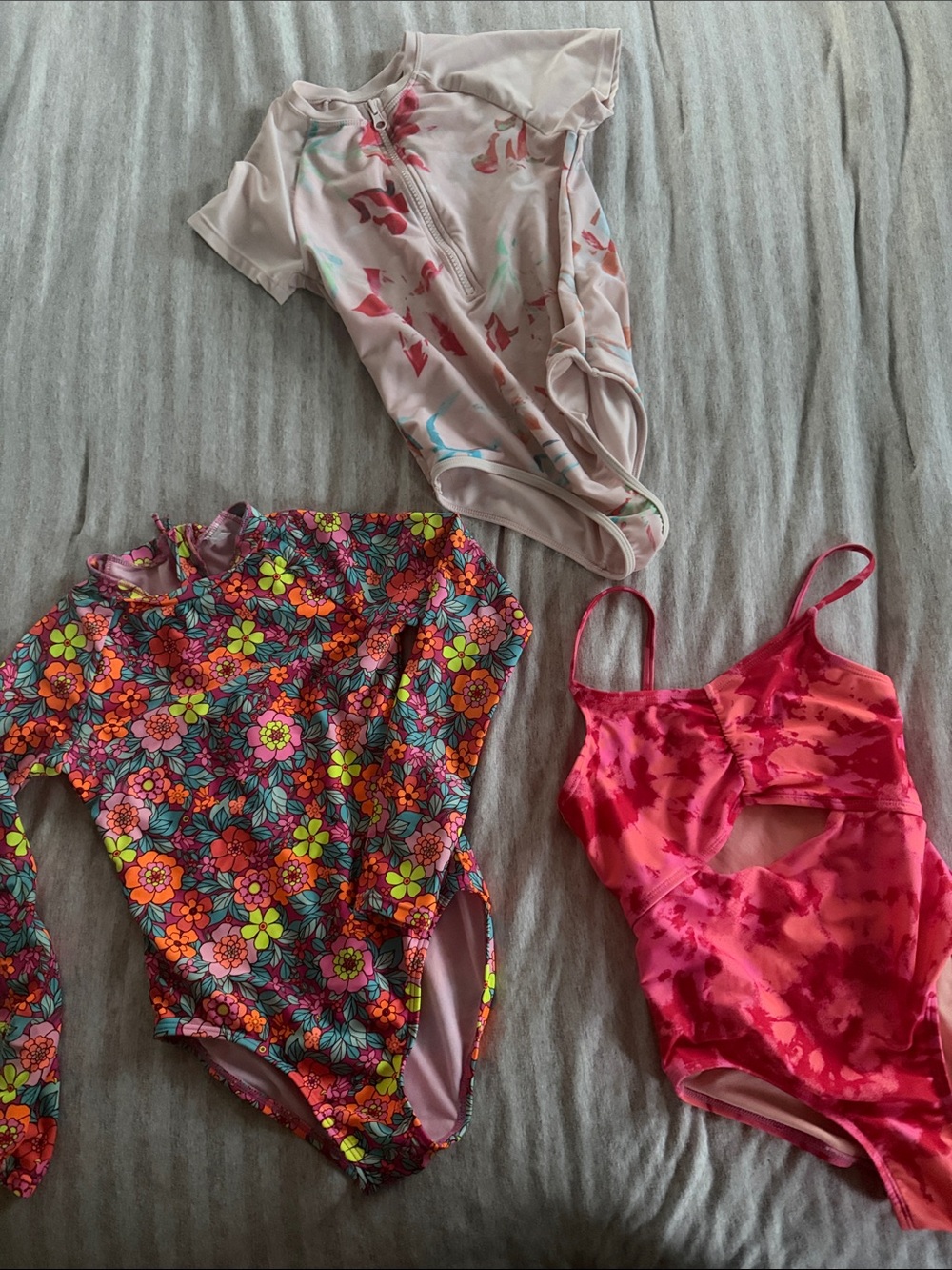 Girls Swimsuit Bundle Lot – 9 Pieces + Cover Up | Size 7/8 & 8